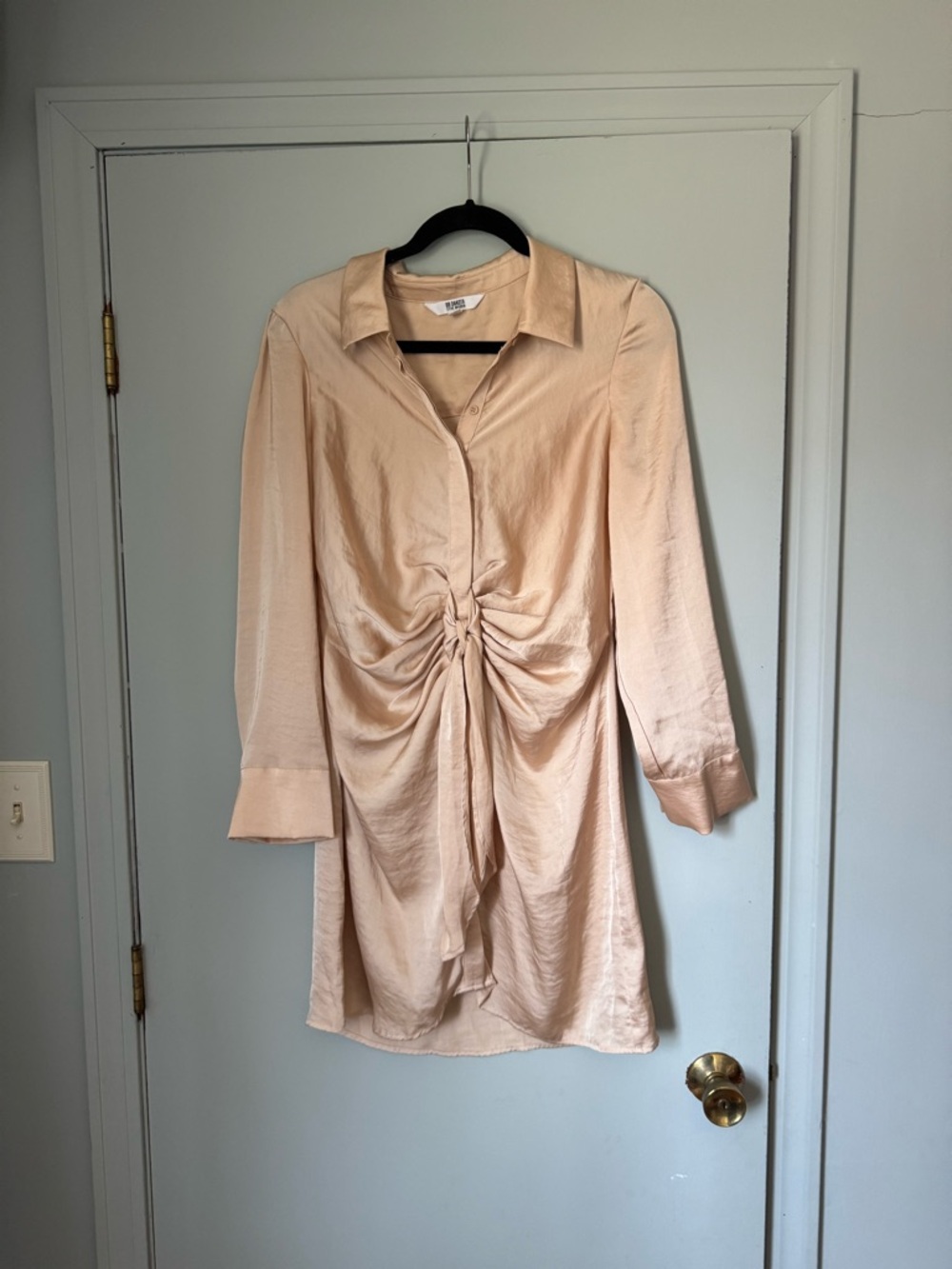 Ruched Shirt Dress